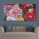 Floral Serenade Handpainted Wall Painting (With Outer Floater Frame)