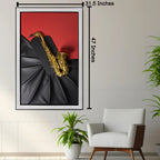 Saxophone Spotlight Pop Art Shadow Box Wall Decoration Piece