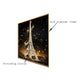 Midnight Eiffel Illumination Crystal Glass Wall Paintings For Home