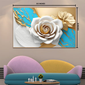 Timeless White Rose  Canvas Paintings