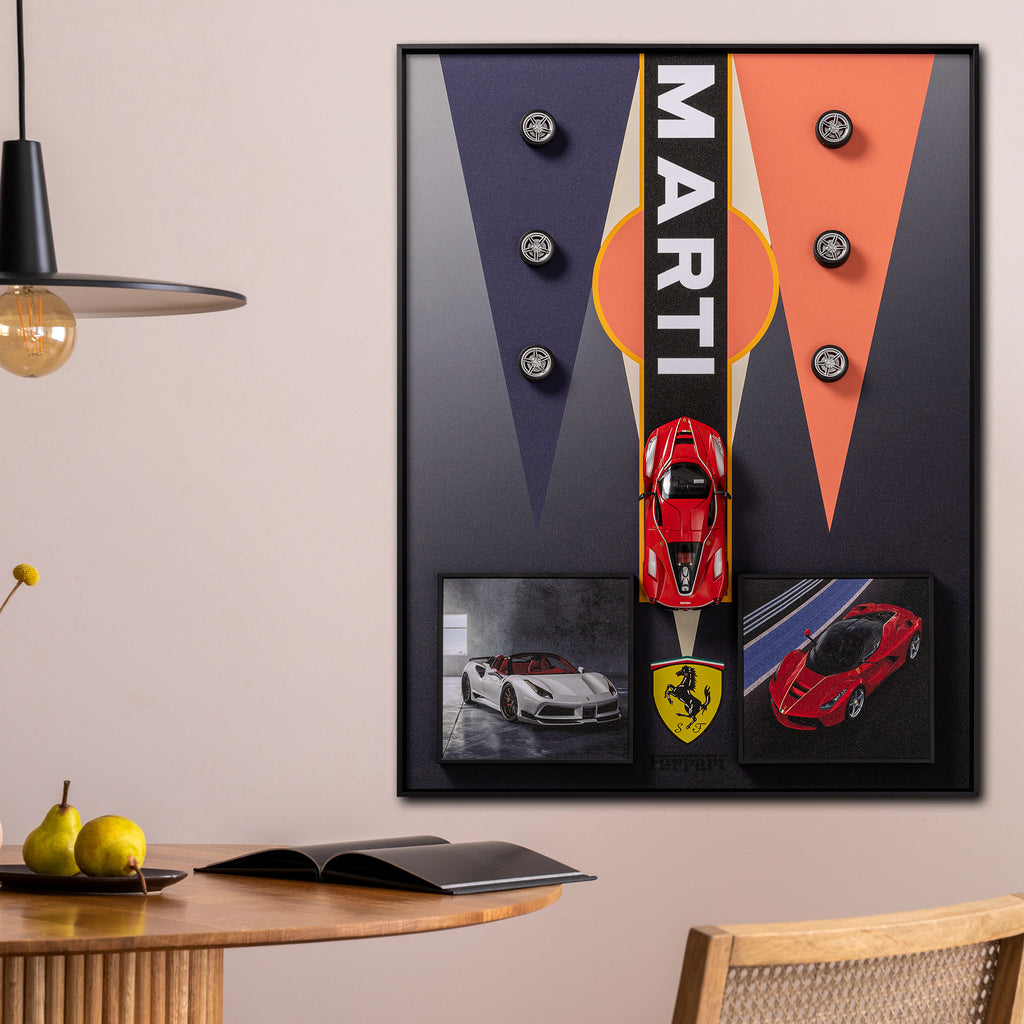 Ferrari Fantasy Pop Art Shadow Box
