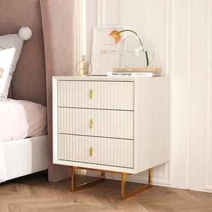 Classic Elegance Three-Drawer Cabinet (White)