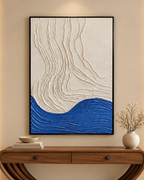 Flow of Calm Modern Wall Art ( 32 x 47 Inches )