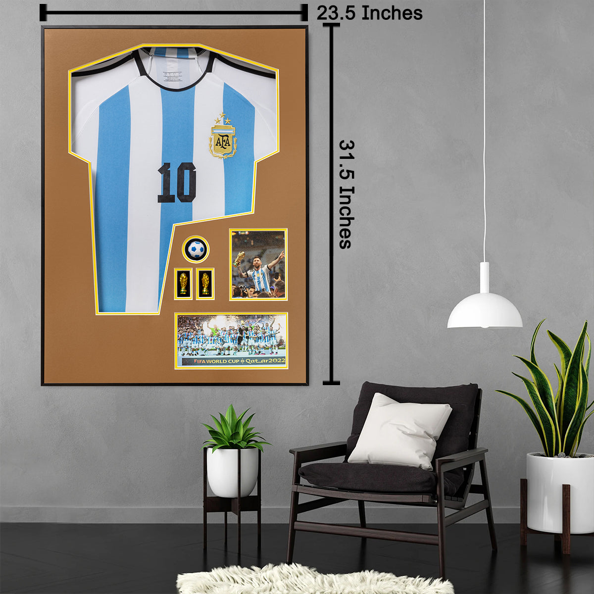 Messi Legacy Pop Art Shadow Box Wall Decoration Piece