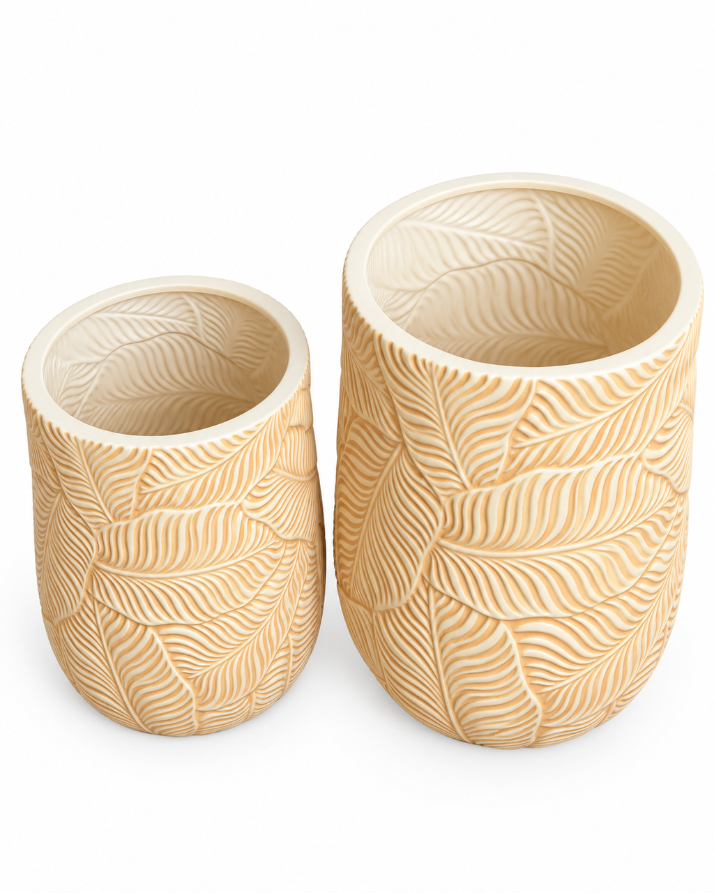 Garden Relief Indoor Planters For Home - Beige