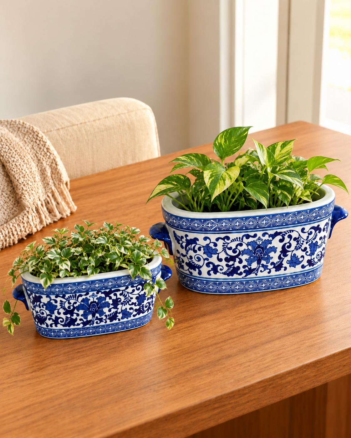 Floral Legacy Decorative Indoor Planter For Home & Item for Home Decoration - Set of 2