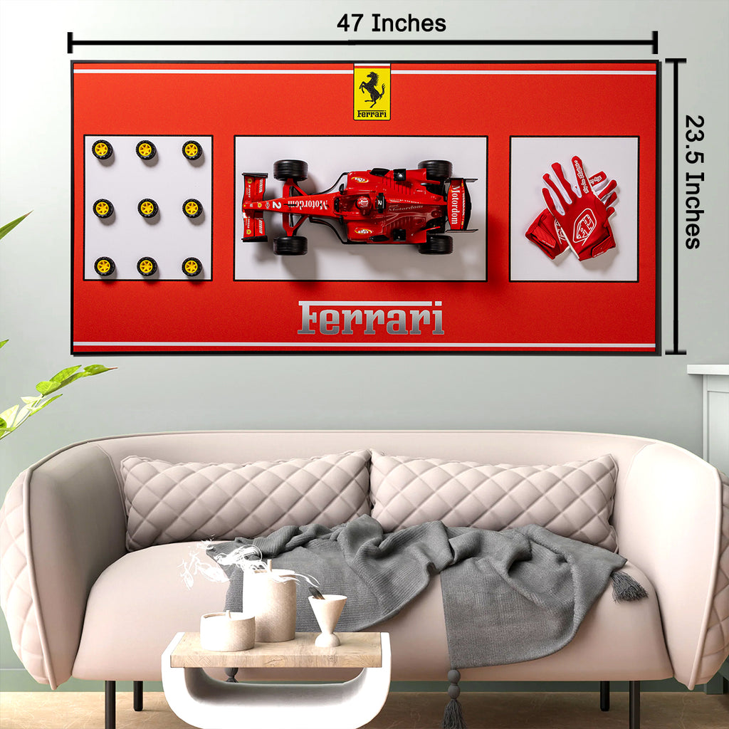 Ferrari Speed Pop Art Shadow Box Wall Decoration Piece