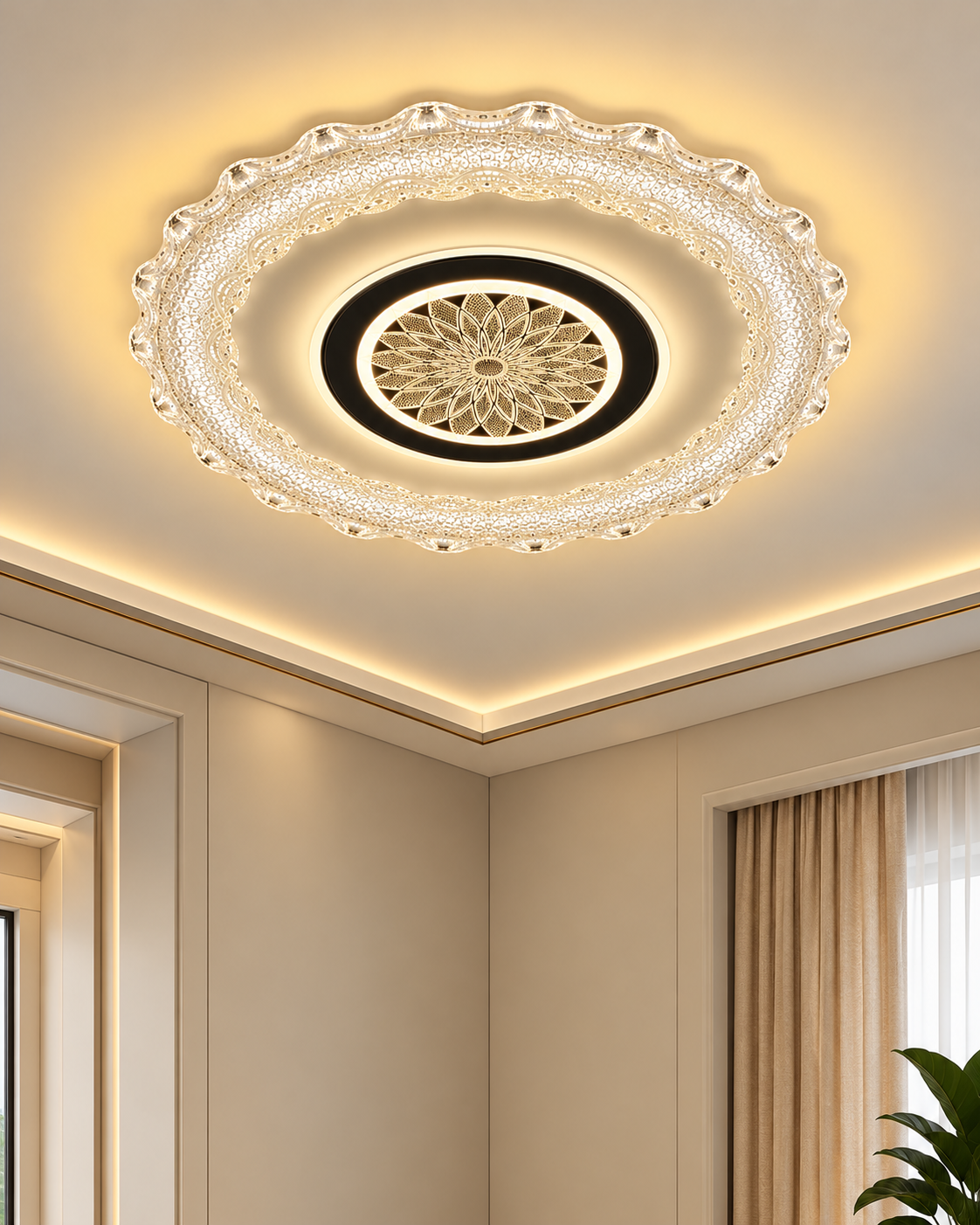 Floral Radiance Ceiling Light for Home & item for Decoration