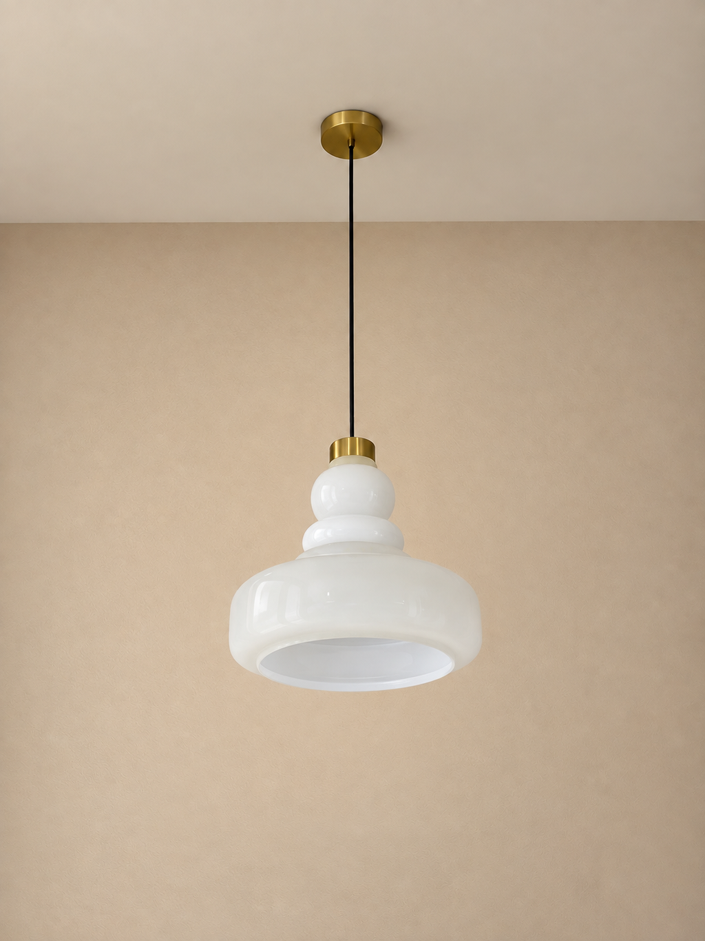 Halo Stack Pendant Light For Home & Item for Home Decoration - White