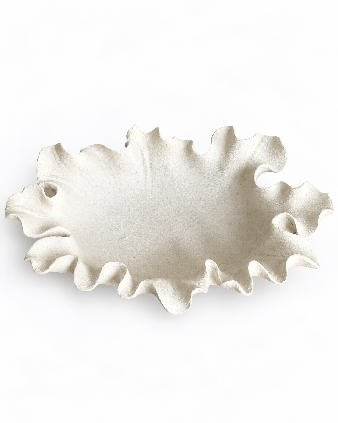 Tidal Ruffle Decorative Bowl & Item for Home Deocoration