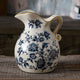 Enchanted Blossom Decorative Vase & Showpiece - Blue