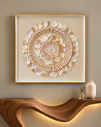 Shell Symphony Shadow Box Home Decoration Item