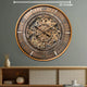 Galactic Hour Luxury Designer Wall Clocks for the Home With Moving Gear Mechanism Buy Wall Clock Online (Steel Body)