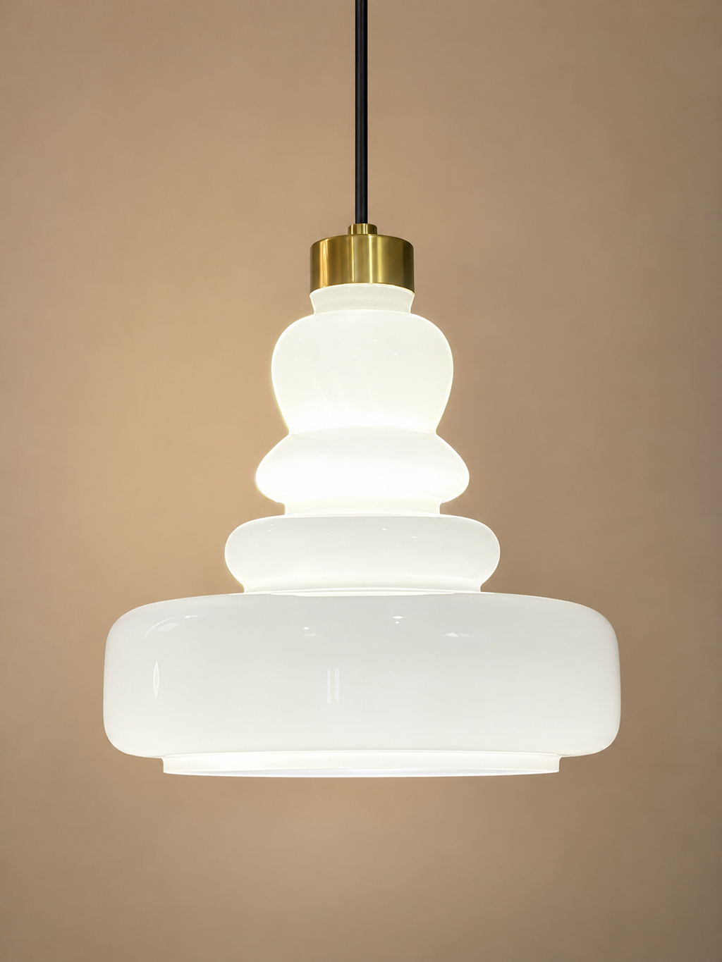 Halo Stack Pendant Light For Home & Item for Home Decoration - White