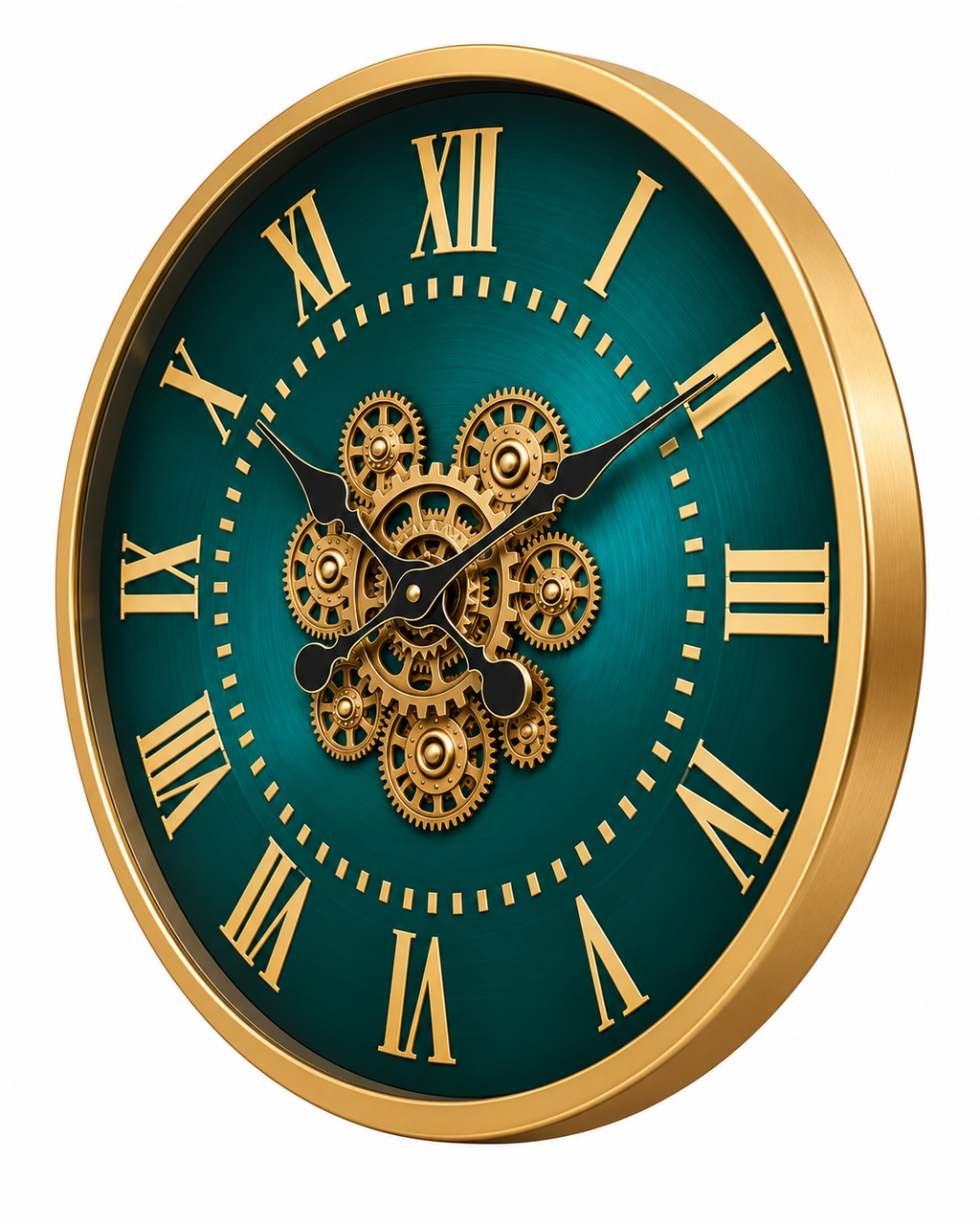 Classic Aura Luxury Designer Silent Movement Wall Clocks for the Home With Moving Gear Mechanism Buy Wall Clock Online (Steel Body)
