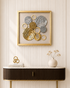 Golden Cosmos Shadow Box for Wall Decoration