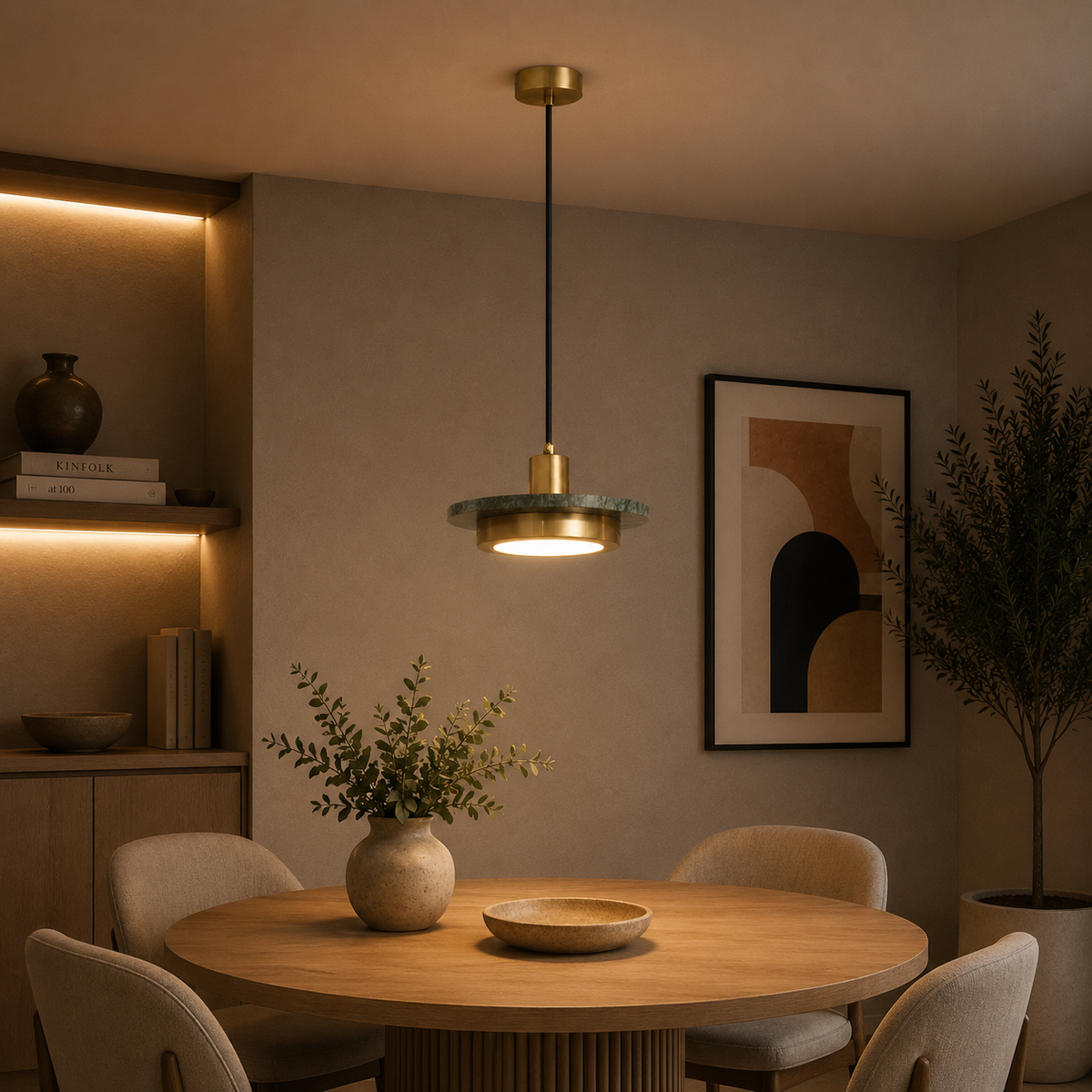 Pure Radiance Ceiling Light For Home & Home Decoration Item - Green (Italian Designer Collection)