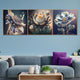 Blossom Dreams Crystal Glass Painting - Set of 3