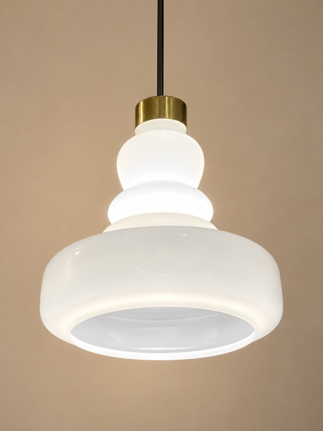 Halo Stack Pendant Light For Home & Item for Home Decoration - White