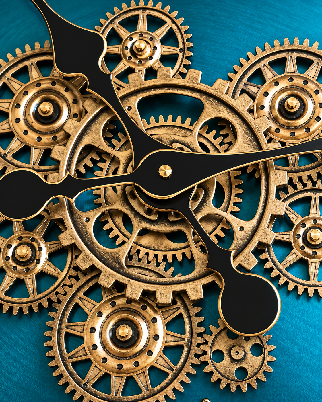 Classic Aura Luxury Designer Silent Movement Wall Clocks for the Home With Moving Gear Mechanism Buy Wall Clock Online (Steel Body)