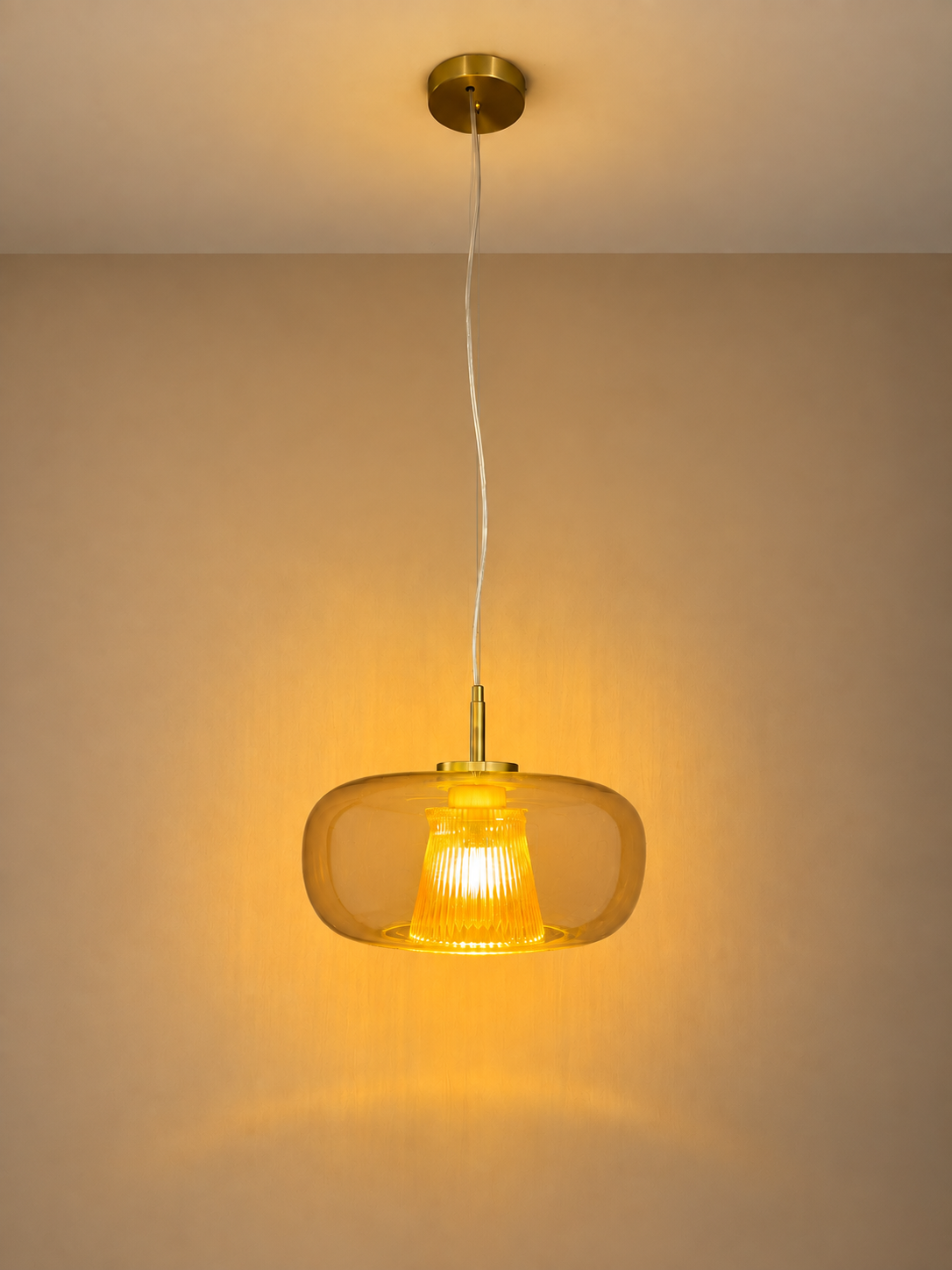 Mystic Glow Pendent light for Home & Item for Home Decoration - Yellow