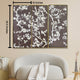 Tranquil Sparrow Symphony 100% Hand Painted Wall Painting (With Golden Outer Floater Frame frame)