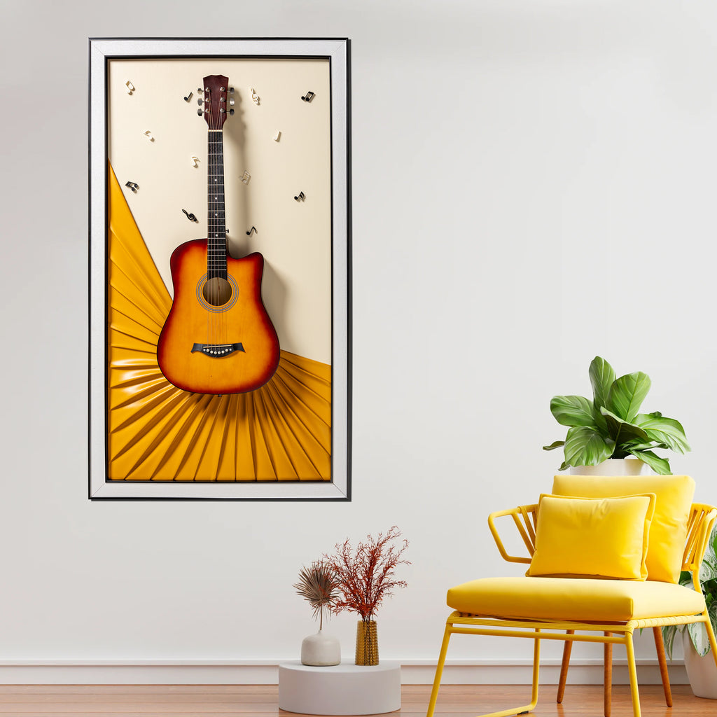 Guitar Melody Pop Art Shadow Box Wall Decoration Piece