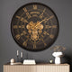 Mystic Motion Luxury Designer Watches Wall Clock For Living Room With Moving Gear Mechanism Buy Wall Clock Online - Medium (Black) (Steel Body)