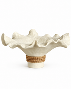 Seashell Wave Decorative Bowl & Item for Home Deocoration - Beige