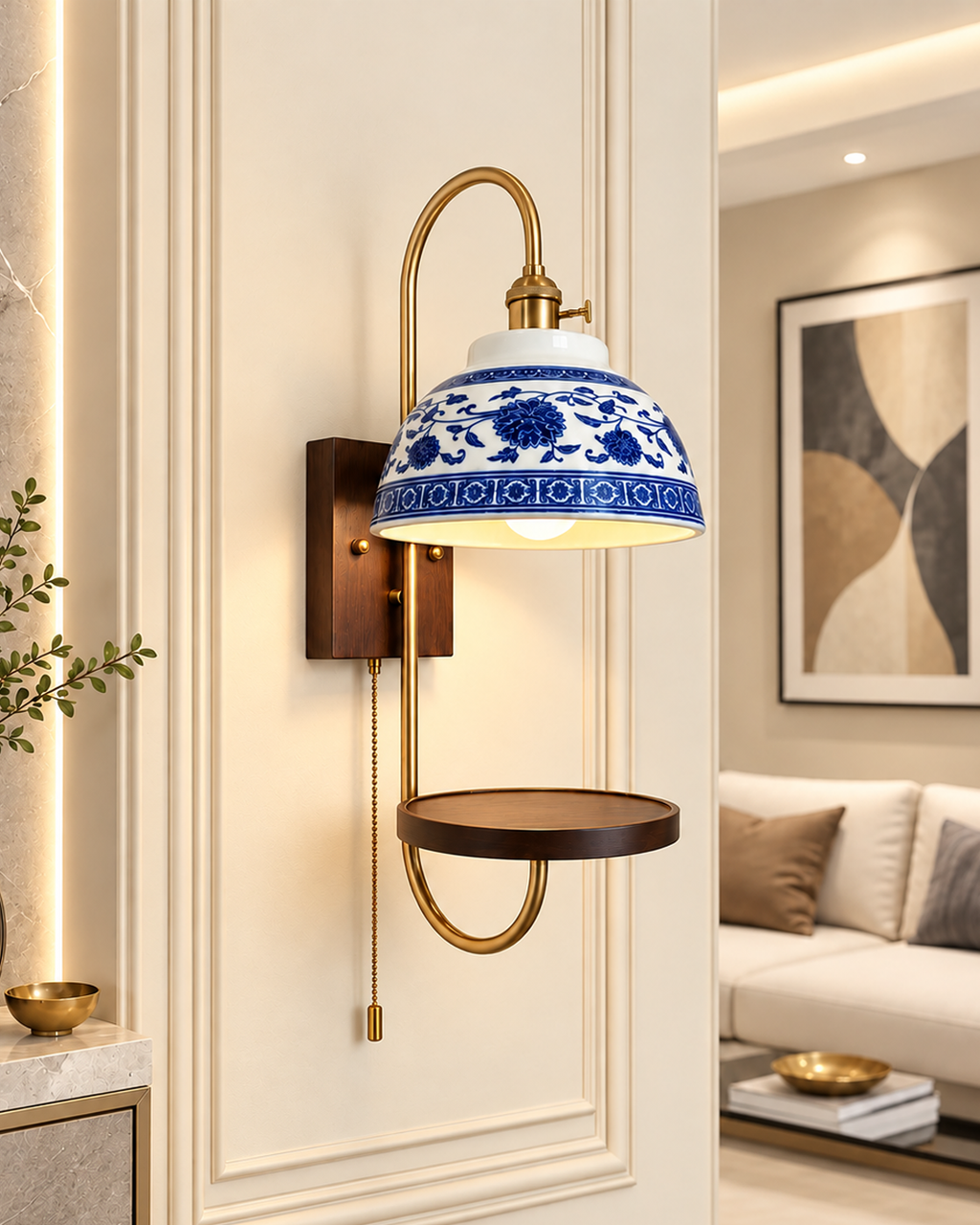Mandarin Charm Wall Light For Home & Home Decoration Item