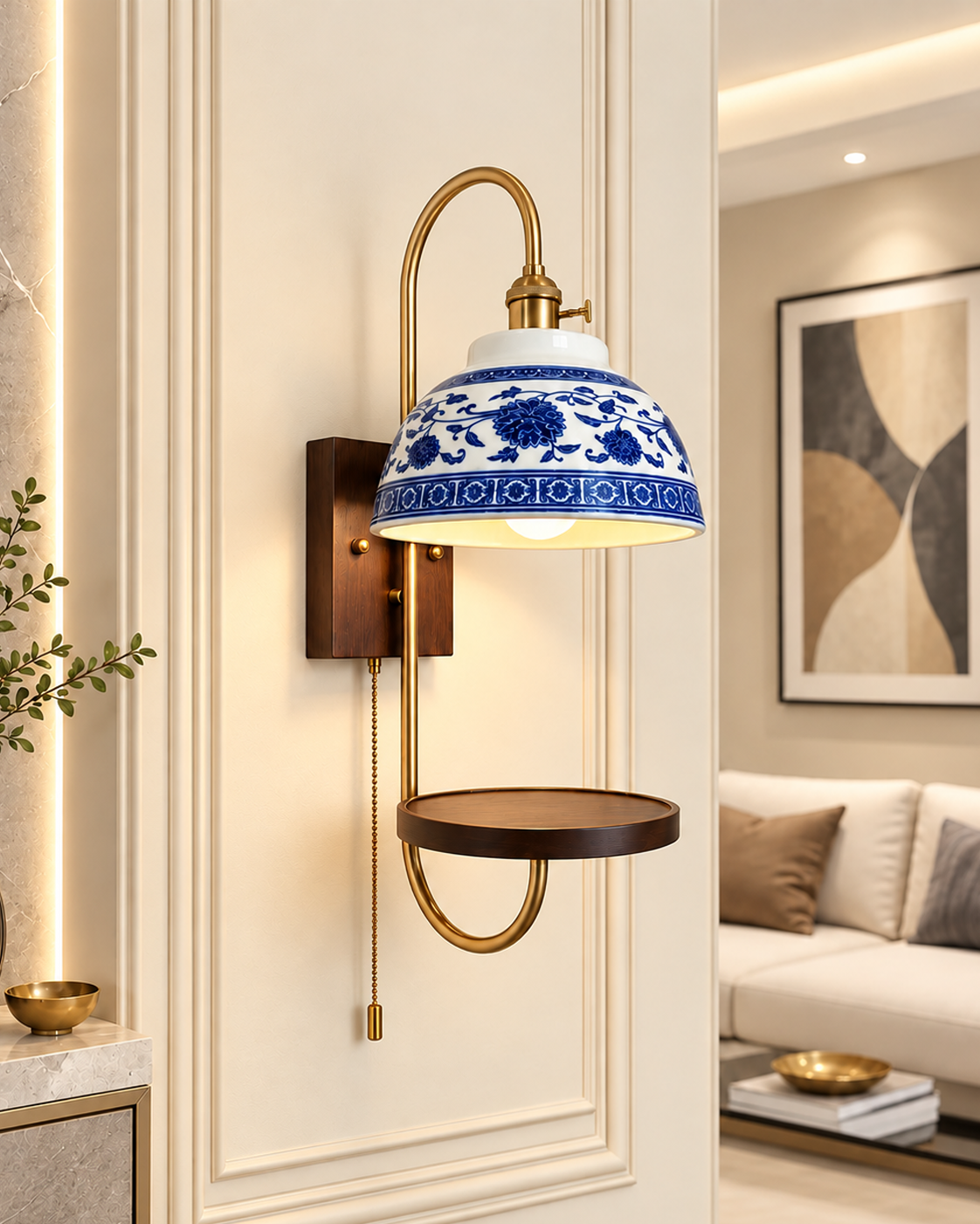 Mandarin Charm Wall Light For Home & Home Decoration Item