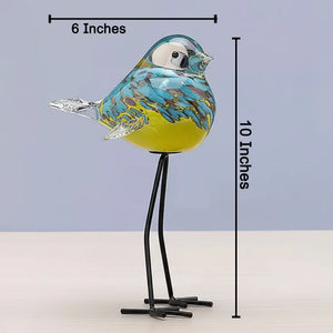 Sky Song Bird Handblown Glass Showpiece & Items for Room Decoration