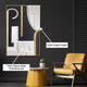 Elegant Fusion Modern Wall Art ( 32 x 47 Inches )