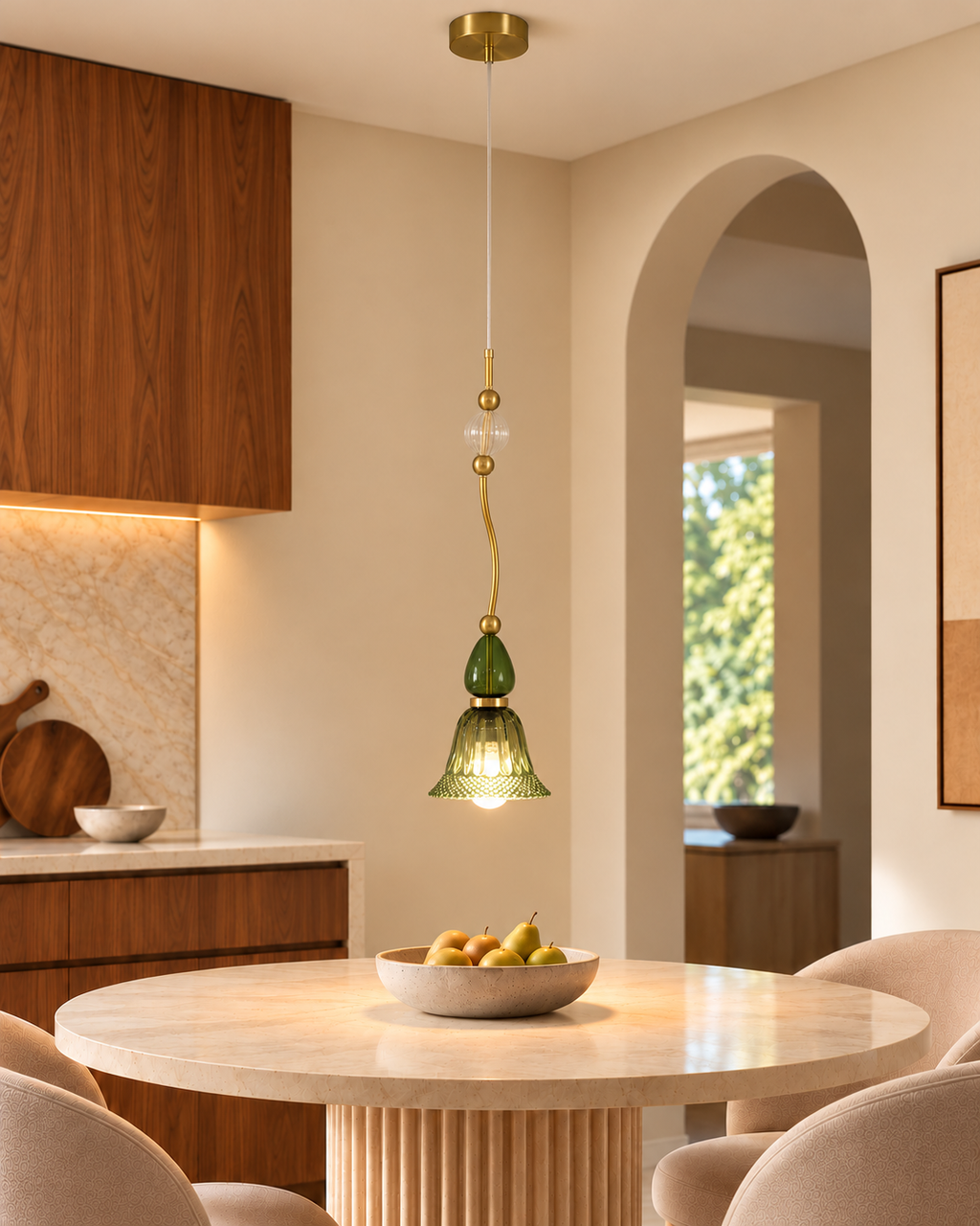 Velmora Pendant Light For Home & Item for Home Decoration - Green