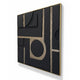 Golden Geometric Dreams Modern Wall Art (40 x 40 Inches)