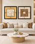 Floral Illusion & Radiant Mosaic Shadow Box and Wall decoration item