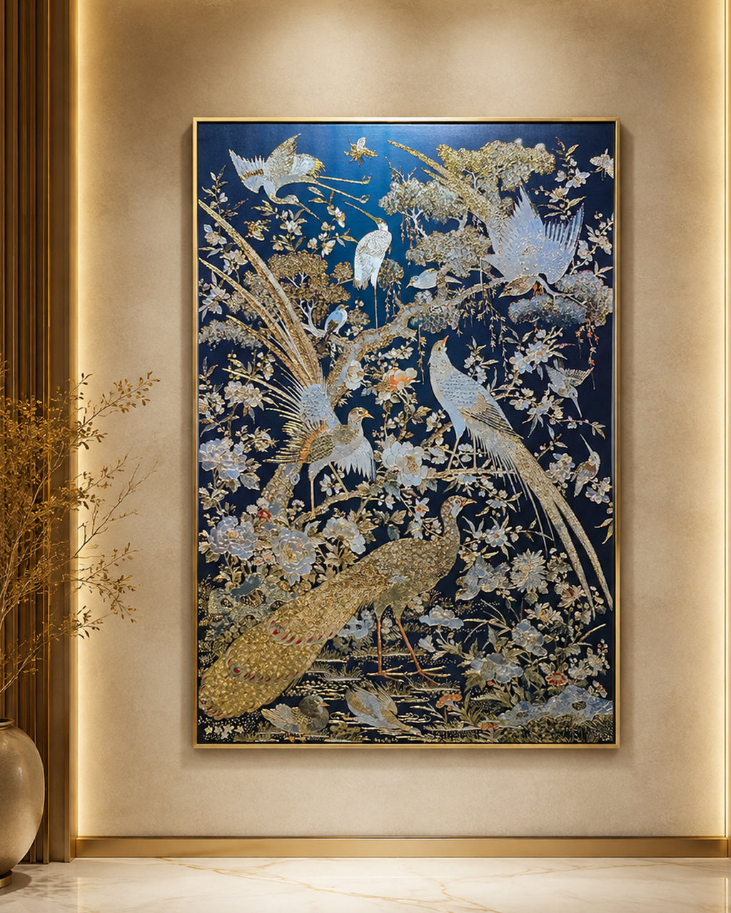 Midnight Eden Handmade Wall Painting for Home & Wall Decoration Item ( 47x31.5 Inches )