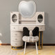 Royal Radiance Dressing Table & Vanity Set With Mirror & Chair