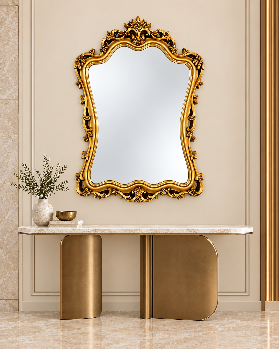 Versailles Crown Decorative Wall Mirror For Home