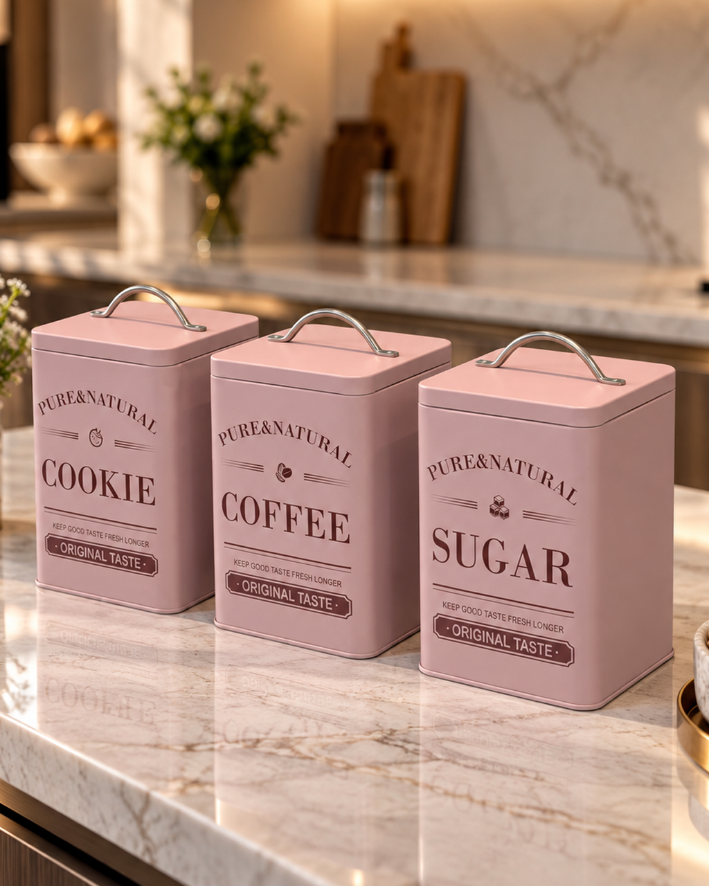 Blush Pantry Containers For Pantry Organization