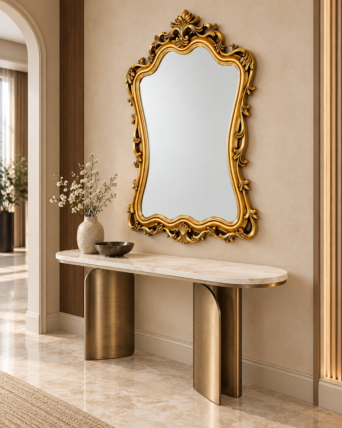 Versailles Crown Decorative Wall Mirror For Home