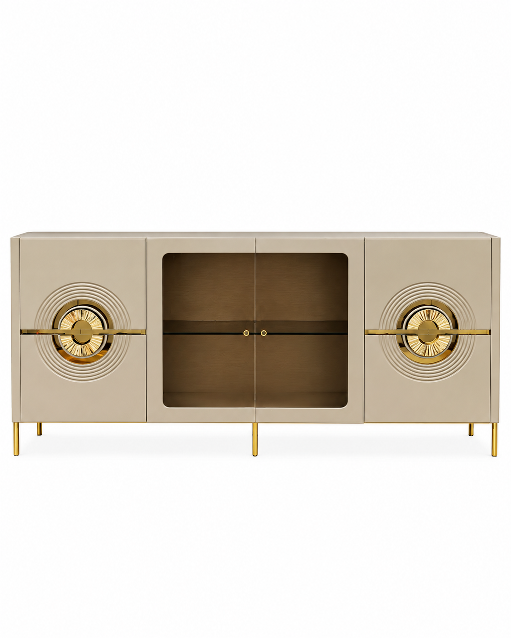 Crownline Storage Cabinet and Console Table For Home & Crockery Storage Cabinet / Crockery Unit
