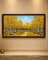 Path Through the Golden Woods 100% Hand Painted Wall Art Paintings for Home & Item for Wall Decoration ( 47 x 23.5 Inches )