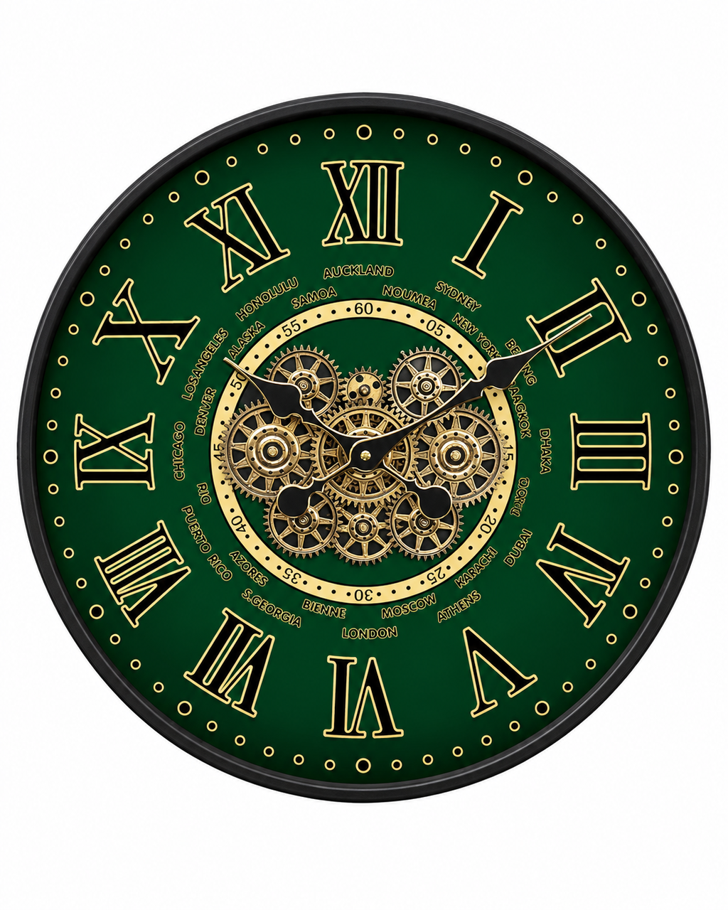 World Passage Luxury Designer Silent Movement Wall Clocks for the Home With Moving Gear Mechanism Buy Wall Clock Online (Steel Body)