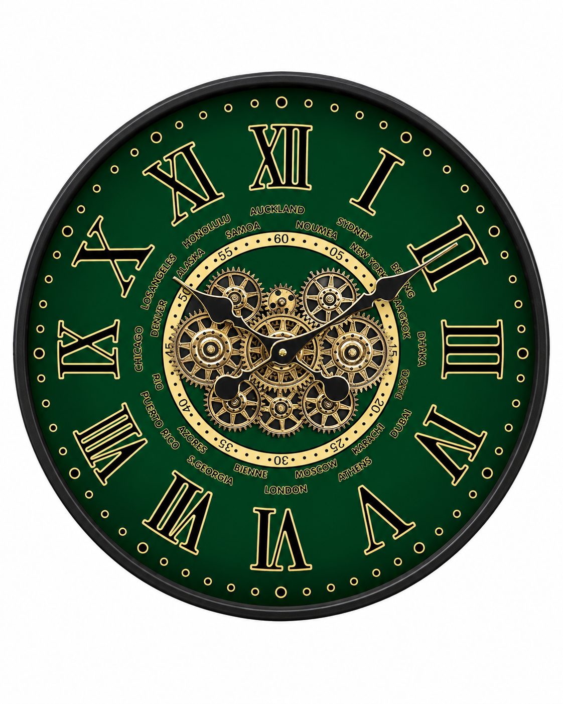 World Passage Luxury Designer Silent Movement Wall Clocks for the Home With Moving Gear Mechanism Buy Wall Clock Online (Steel Body)