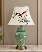 Blossom Elegance Table Lamp For Home (Bird Shade)
