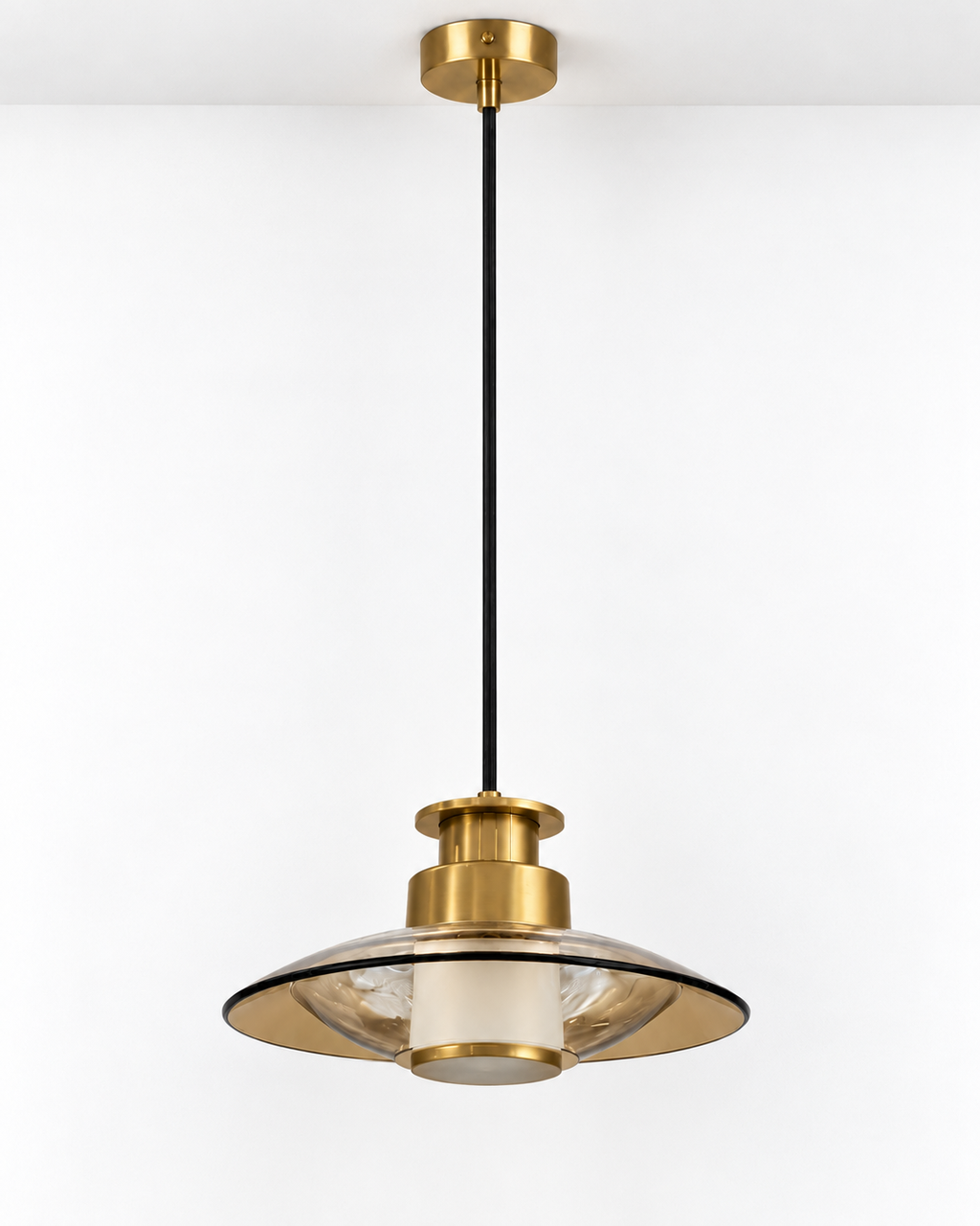 Golden Eclipse Pendant Light For Living Room & Home Decoration item - Amber