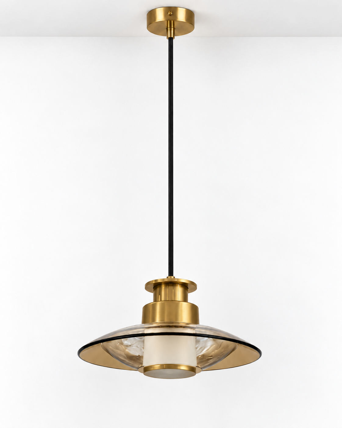 Golden Eclipse Pendant Light For Living Room & Home Decoration item - Amber