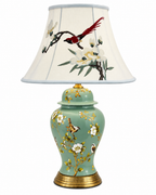 Blossom Elegance Table Lamp For Home (Bird Shade)