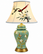 Blossom Elegance Table Lamp For Home (Bird Shade)